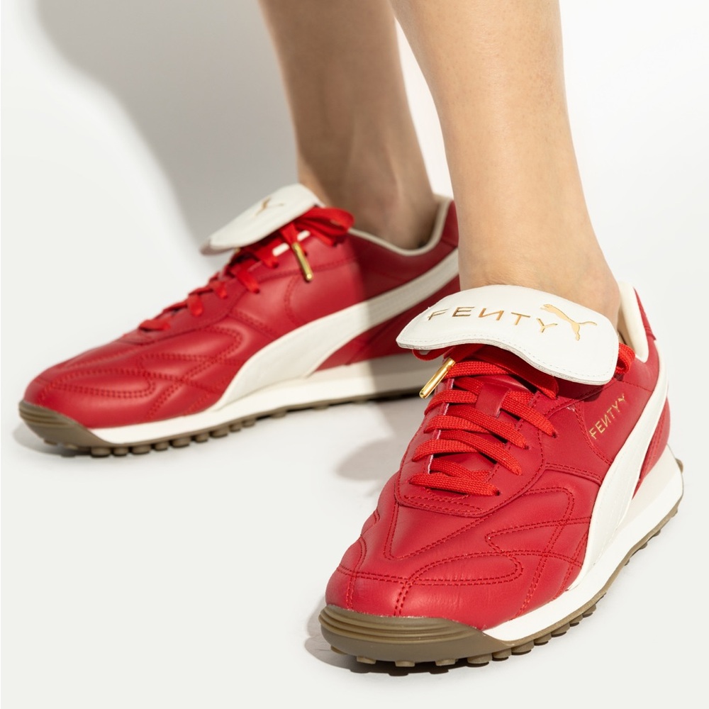 NWOT Avanti Fenty x Puma Red Leather Sneakers, Rare